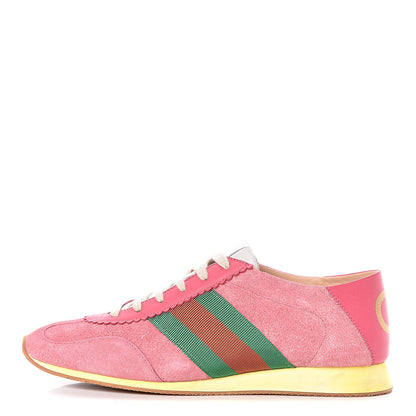 Gucci Suede Web Womens Rocket Sneakers 41 Rhododendron Pink 1 of 9