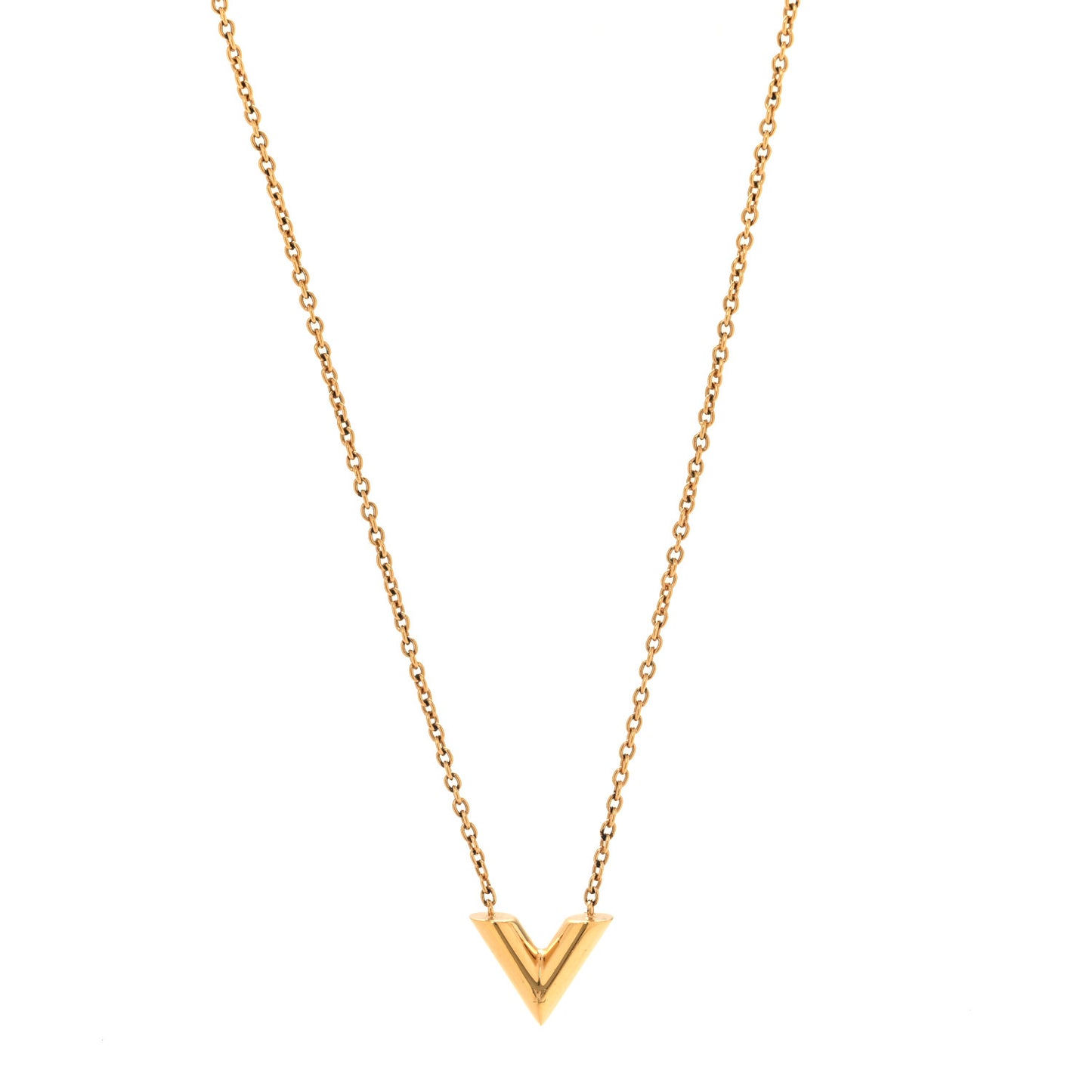 Essential V Necklace Gold