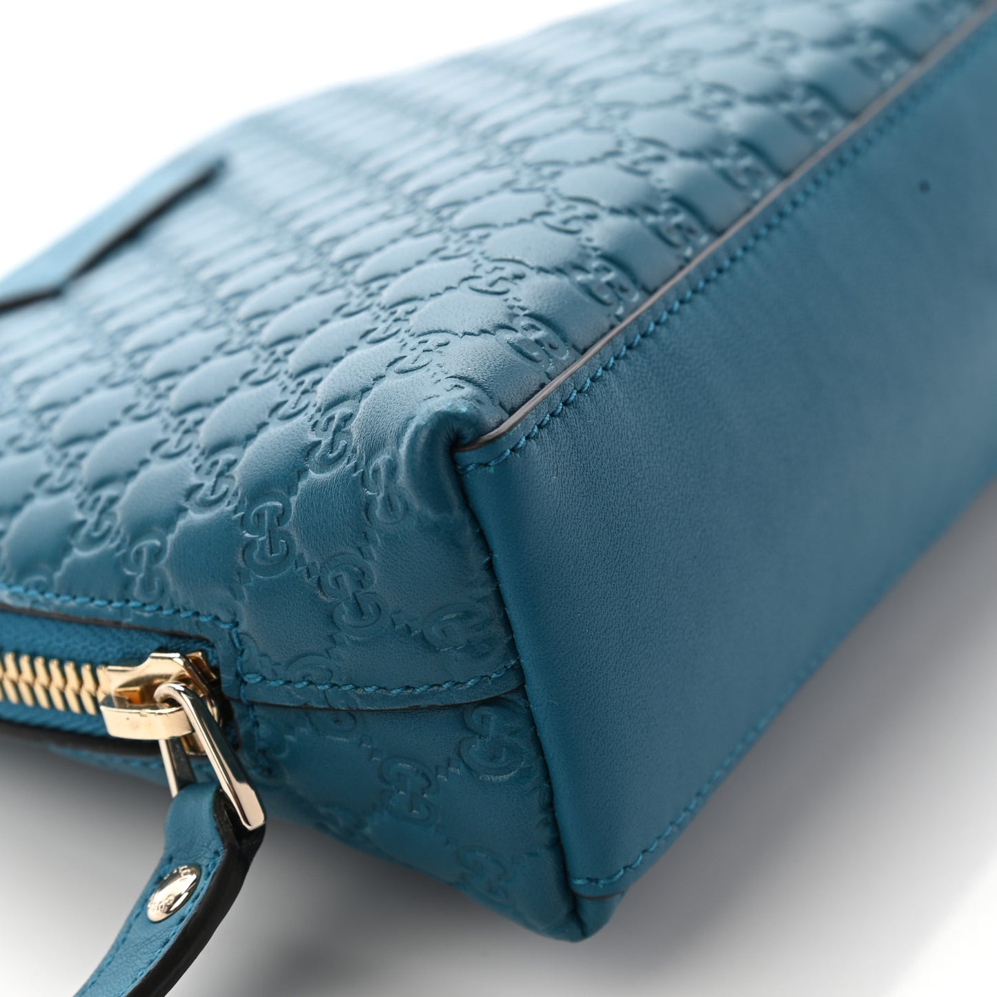 Microguccissima GG Cosmetic Case Deep Cobalt