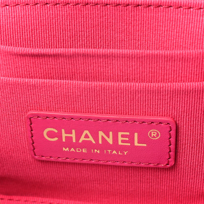 Chanel Calfskin Quilted Small Vanity Case With Chain Black 6 of 9