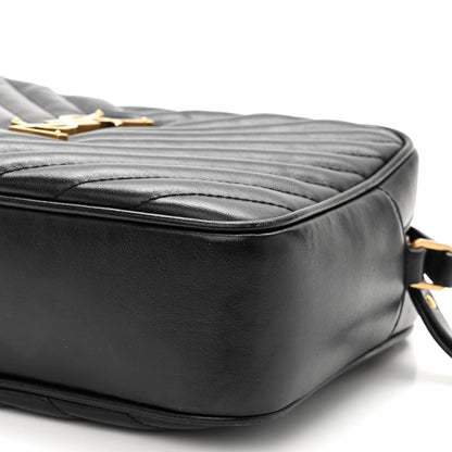 Saint Laurent Calfskin Matelasse Monogram Lou Camera Bag Black 9 of 9