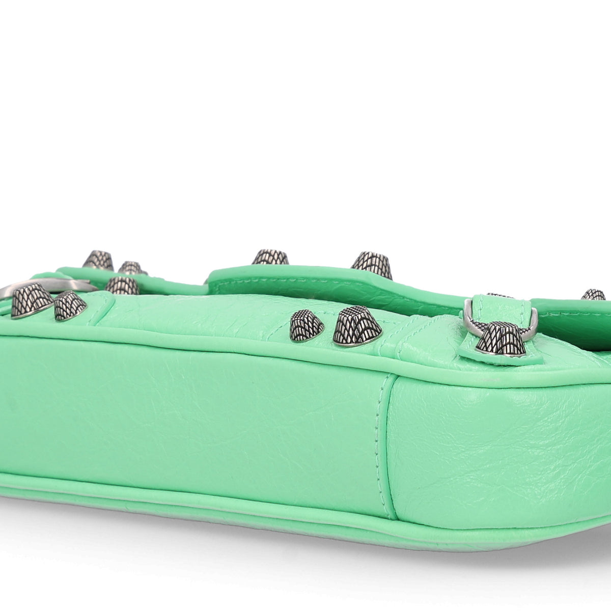 Balenciaga Agneau Arena Le Cagole Sling Bag XS Mint Green 10 of 10