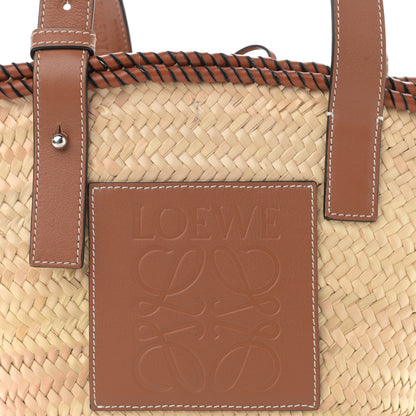Loewe Raffia Small Basket Tote Bag Natural Tan 8 of 10