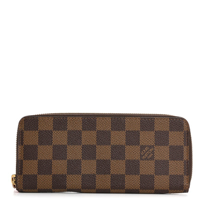 Louis Vuitton Damier Ebene Clemence Wallet Cherry 1 of 10