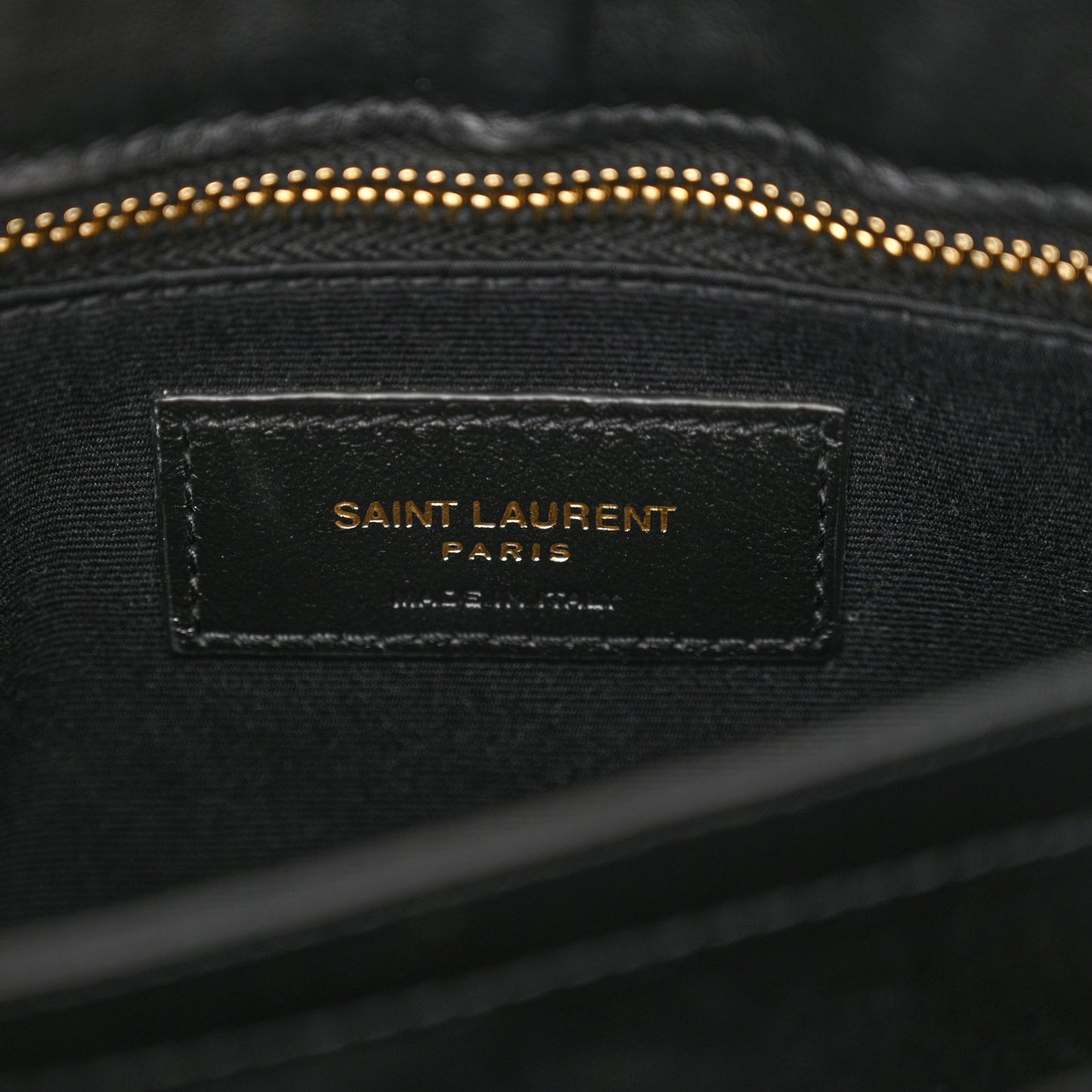 Calfskin Y Quilted Monogram Toy Loulou Crossbody Bag Black