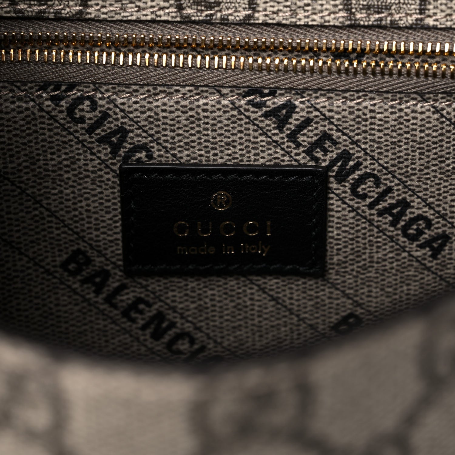 Balenciaga X GUCCI GG Supreme Monogram Small Hourglass Top Handle Bag Beige Ebony 6 of 12
