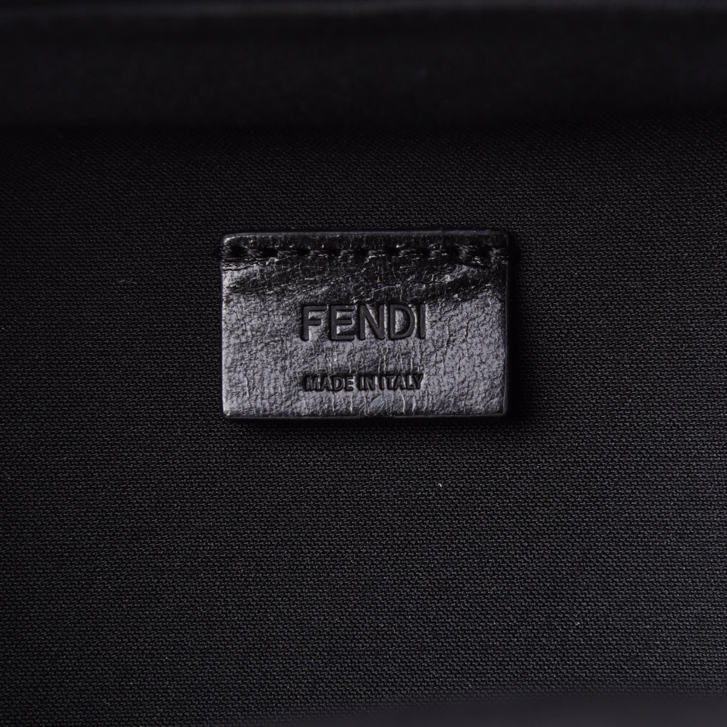 Fendi Recycled Fabric Jacquard Vitello Astro Micro FF Mini Trolley Bag Asfalto Black 7 of 11