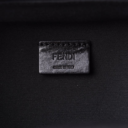 Fendi Recycled Fabric Jacquard Vitello Astro Micro FF Mini Trolley Bag Asfalto Black 7 of 11