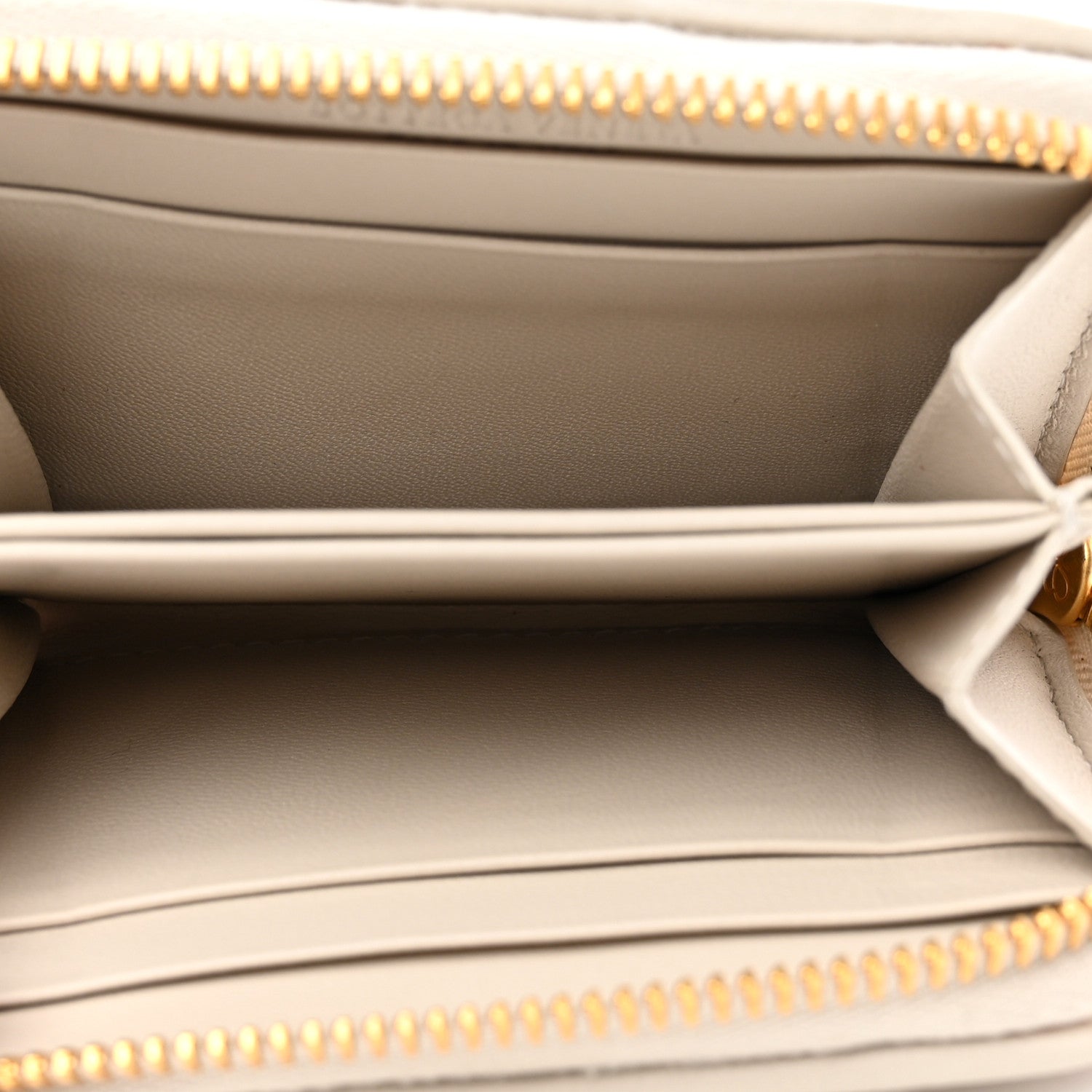 Bottega Veneta Nappa Intrecciato Zip Around Coin Purse White Orange 5 of 7