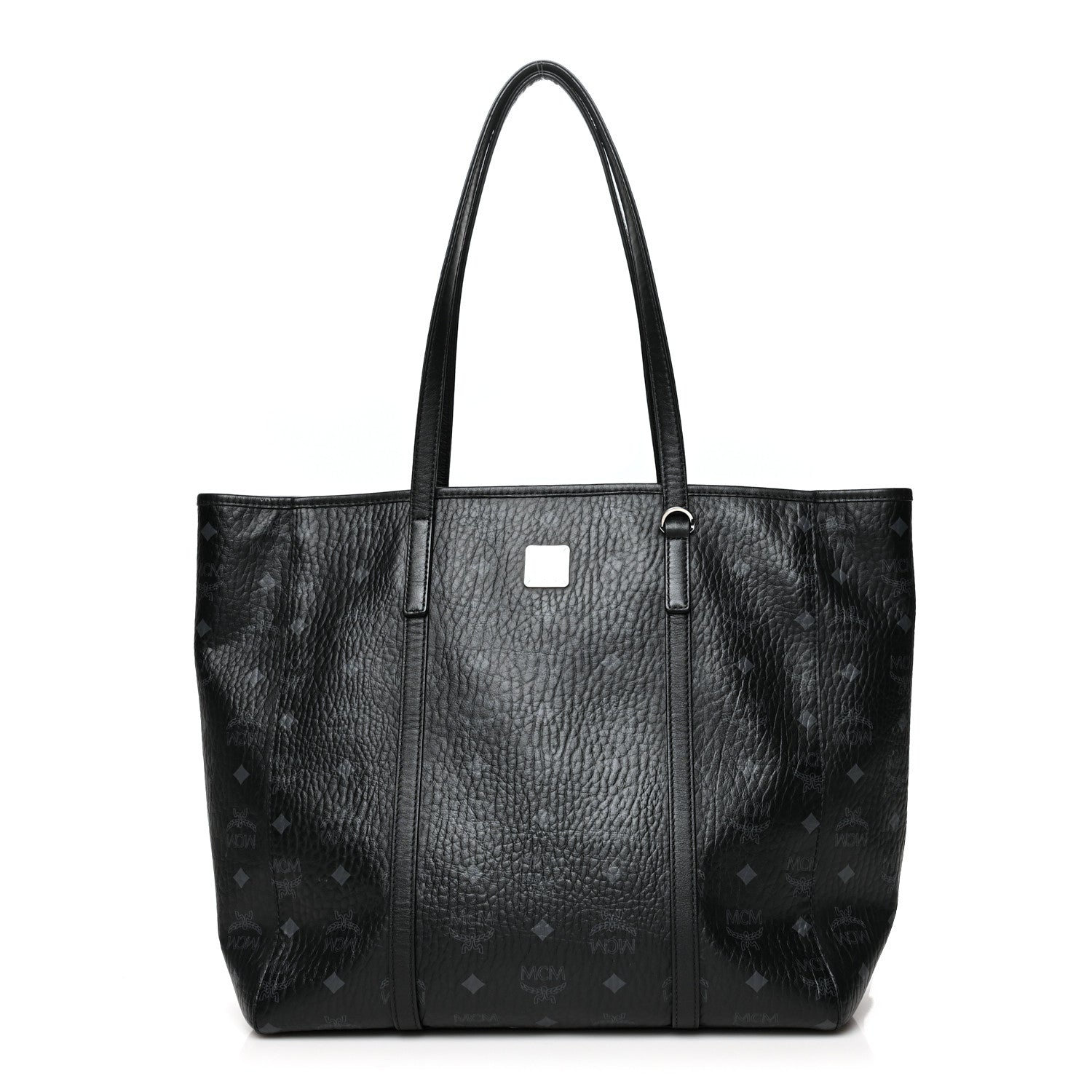 MCM Visetos Toni Shopper Tote Black 1 of 10