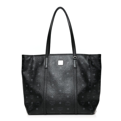 MCM Visetos Toni Shopper Tote Black 1 of 10