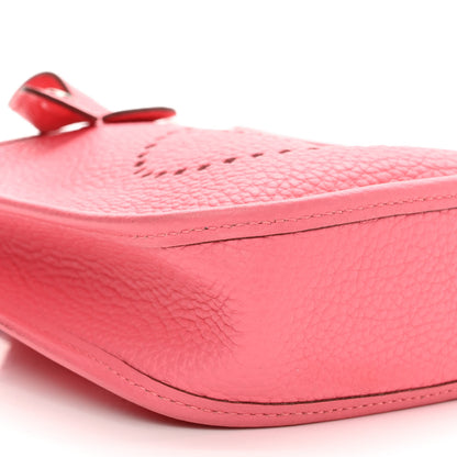 Hermes Taurillon Clemence Amazone Evelyne TPM Rose Azalee Rouge Pivoine 9 of 14