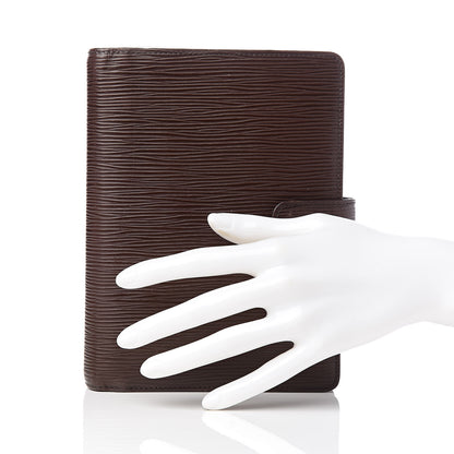 Louis Vuitton Epi Medium Ring Agenda Cover Moka 2 of 7