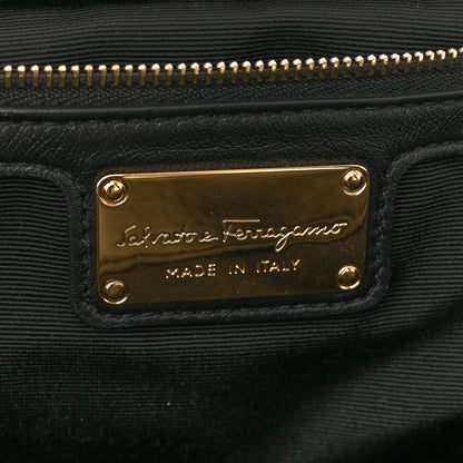 Salvatore Ferragamo Nappa Quilted Ginny Medium Crossbody Black 6 of 13