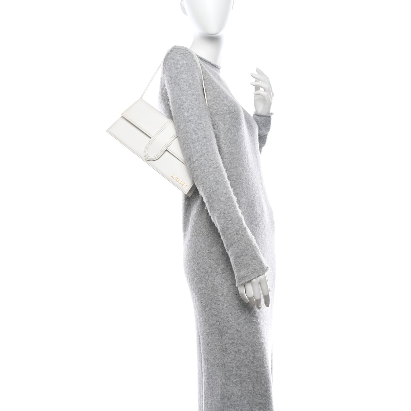 Smooth Calfskin Le Bambino Long White