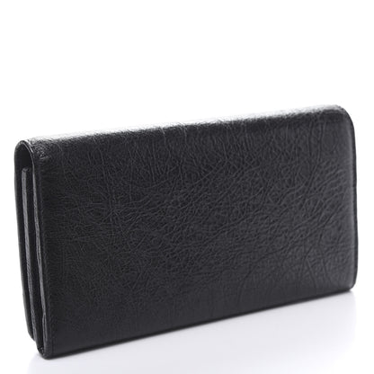 Balenciaga Agneau Classic Hardware Money Wallet Black 3 of 7