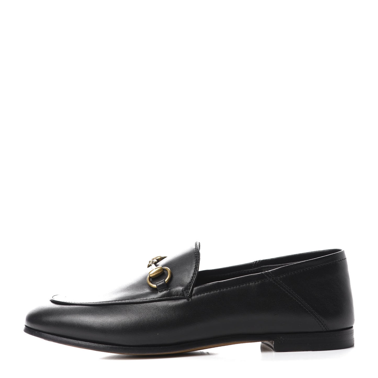 Lambskin Womens Brixton Horsebit Loafers 35.5 Black