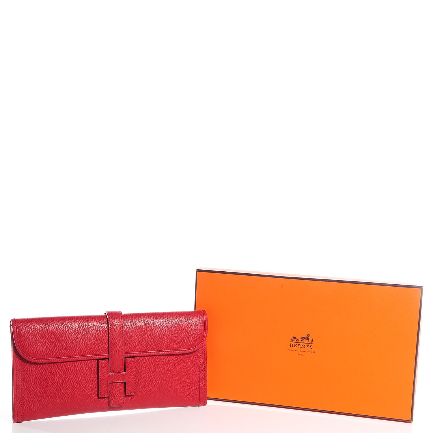 Hermes Epsom Jige Elan 29 Clutch Rouge Garance 5 of 8