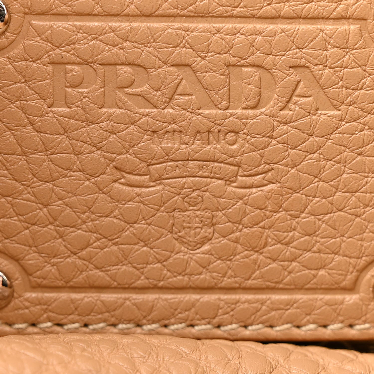 Prada Vitello Daino Side Pocket Hobo Sabbia 6 of 13