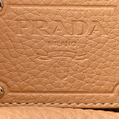 Prada Vitello Daino Side Pocket Hobo Sabbia 6 of 13