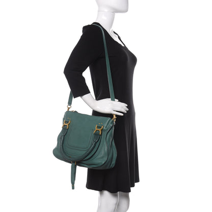 Chloe Calfskin Medium Marcie Satchel Emerald 2 of 13