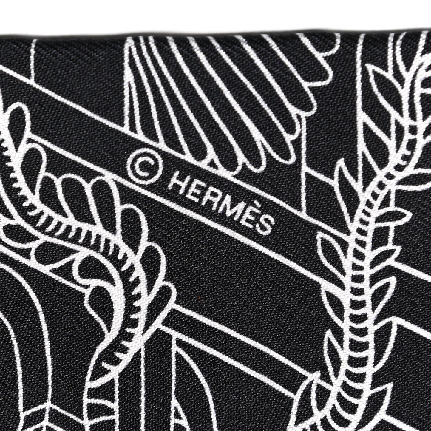 Silk Animapolis Twilly Black White