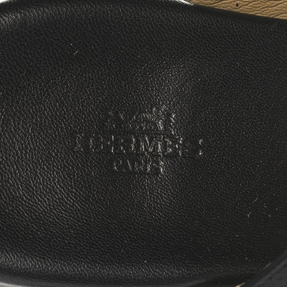 Hermes Nappa Mens Pharaon Sandals 43.5 Black 9 of 9