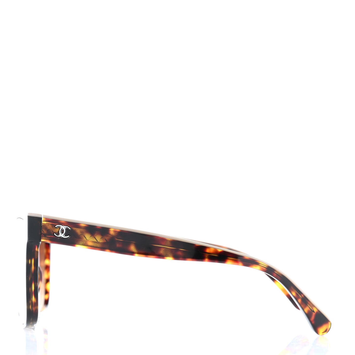 Acetate Logo Shield Sunglasses 5418-A Tortoise