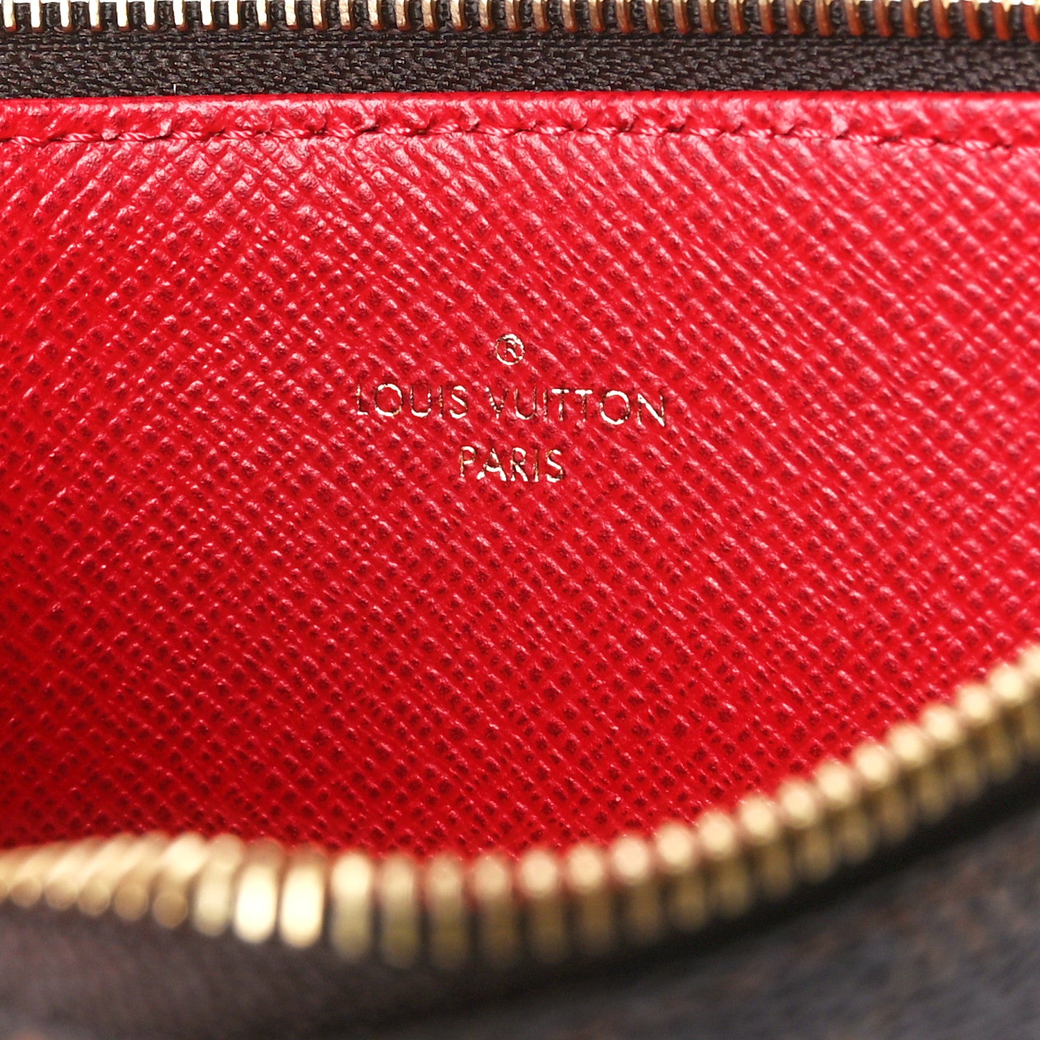 Louis Vuitton Damier Ebene Pochette Felicie Chain Wallet 9 of 13