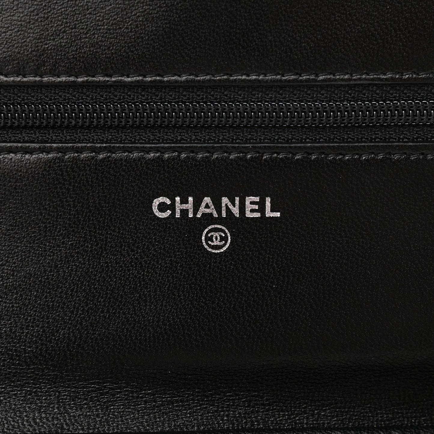 Lambskin Quilted Boy Wallet On Chain WOC Black