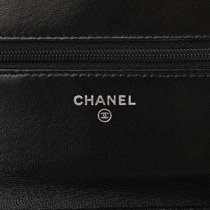 Chanel Lambskin Quilted Boy Wallet On Chain WOC Black 6 of 15