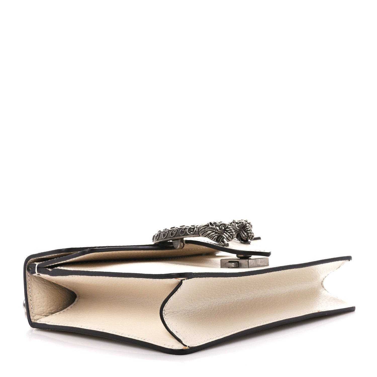 Gucci Dollar Calfskin Crystal Mini Dionysus Shoulder Bag Mystic White Black Diamond 4 of 12