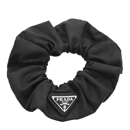 Prada Re-Nylon Metal Logo Scrunchie Black 1 of 3