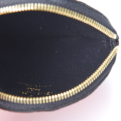 Louis Vuitton Monogram Giant Crafty Round Coin Purse Creme Rouge 6 of 7