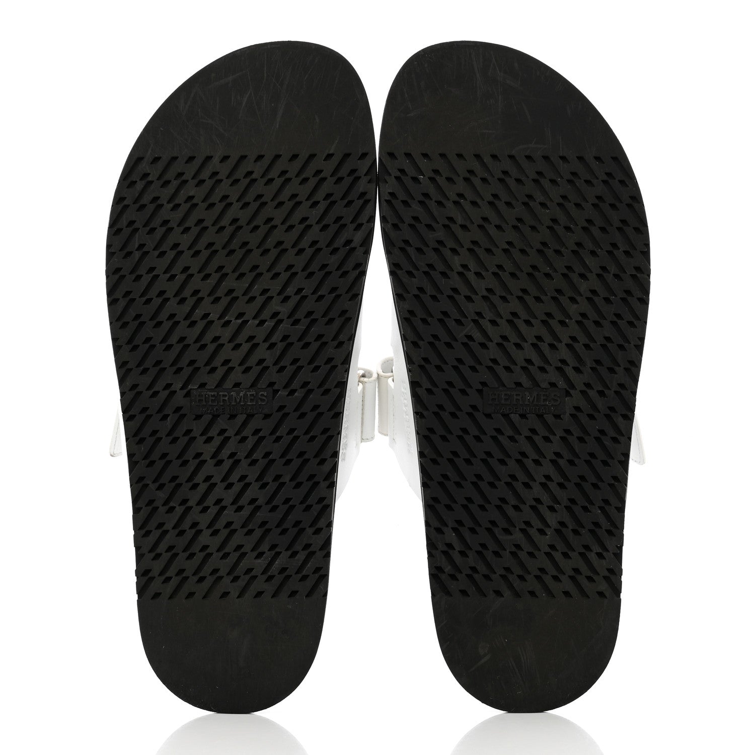 Hermes Calfskin Mens Chypre Sandals 45 White 5 of 24