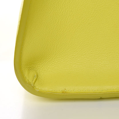 Christian Dior Grained Calfskin Mini Diorever Flap Yellow 11 of 12
