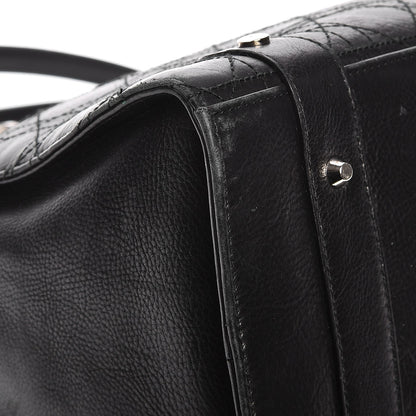 Christian Dior Calfskin Cannage Stitched Large East West Lady Dior Black 14 of 15