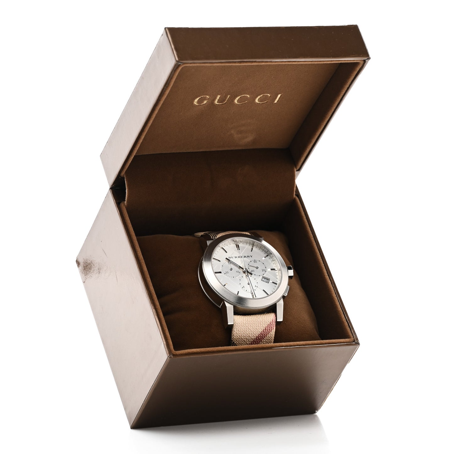 Stainless Steel Calfskin 42mm Chronograph Quartz Watch BU9357