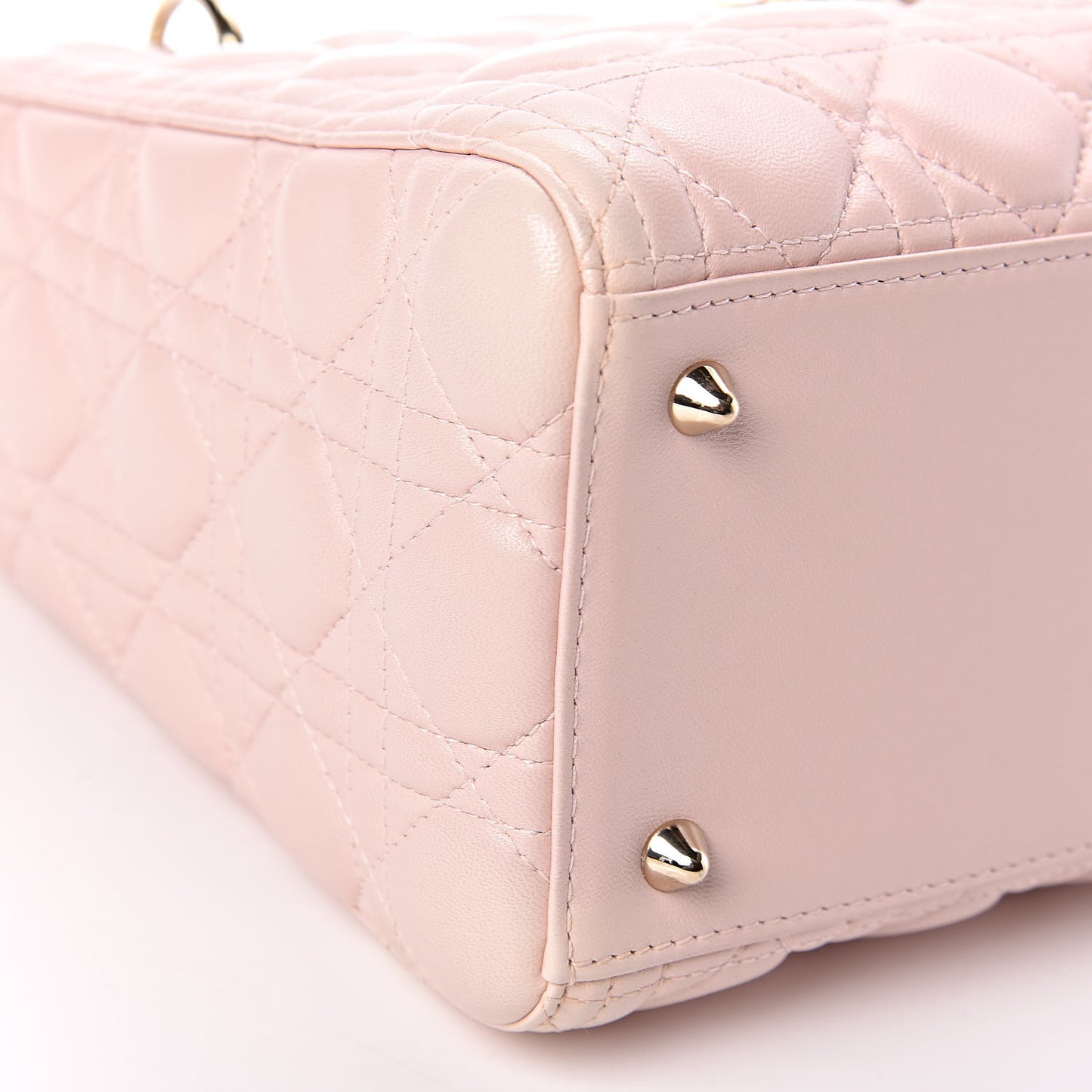 Lambskin Cannage Medium Lady Dior Light Pink