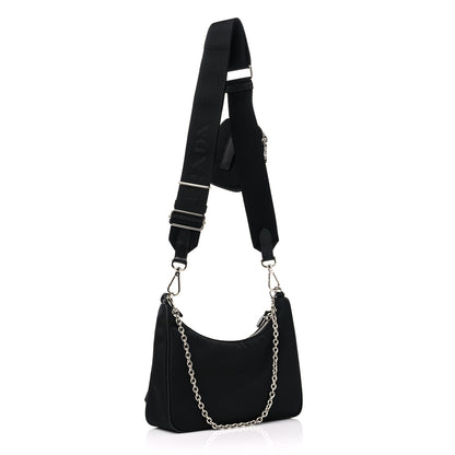 Prada Nylon Re-Edition 2005 Shoulder Bag Black 3 of 9