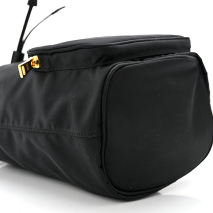 Prada Saffiano Tessuto Nylon Mini Bucket Crossbody Bag Black 10 of 10
