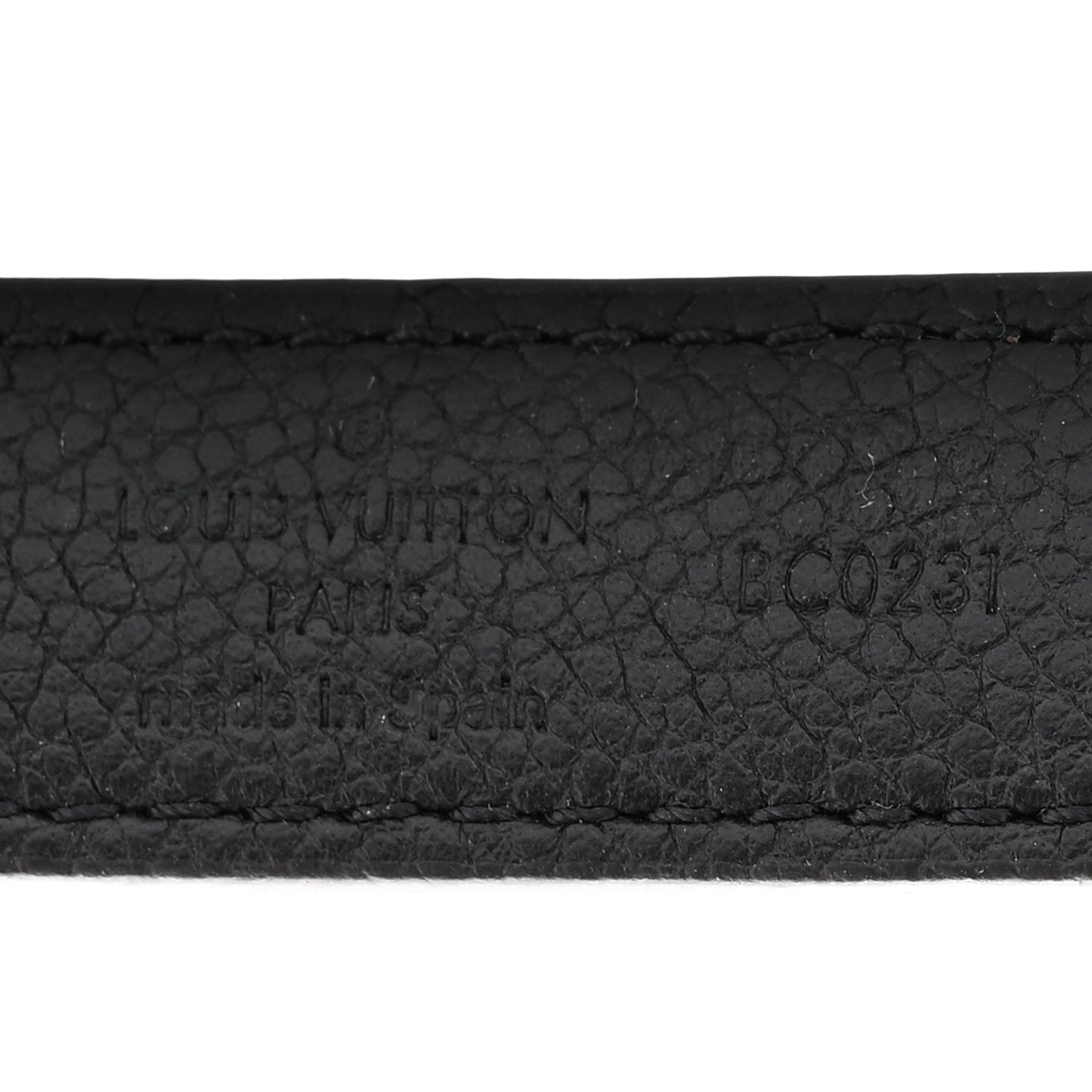 Louis Vuitton Monogram Calfskin 20mm LV Circle Reversible Belt 85 34 Black 5 of 7
