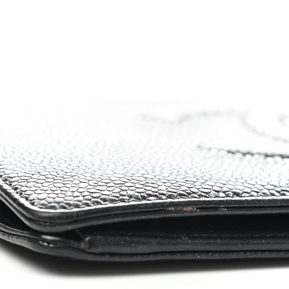 Chanel Caviar Timeless CC Yen Wallet Black 9 of 14