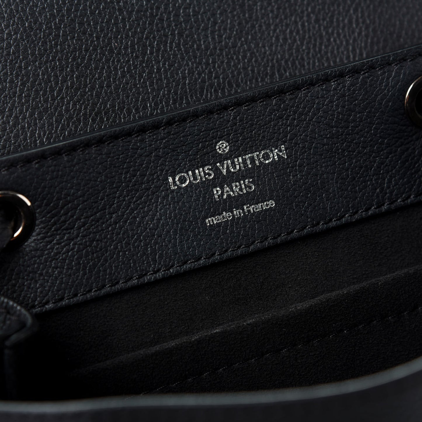 Calfskin Lockme Backpack Black