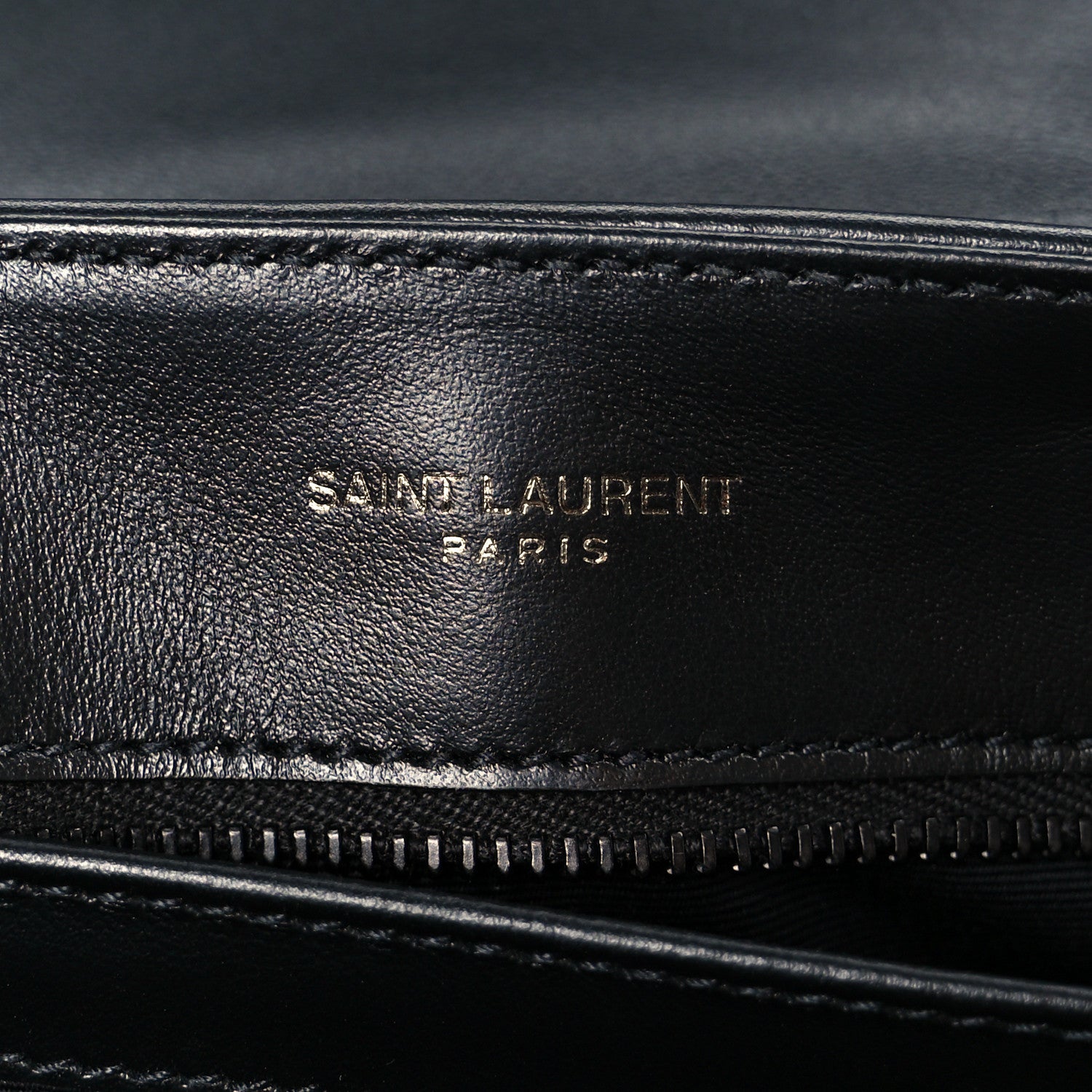 Saint Laurent Calfskin Y Quilted Monogram Monochrome Toy Loulou Crossbody Bag Black 6 of 12