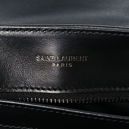 Saint Laurent Calfskin Y Quilted Monogram Monochrome Toy Loulou Crossbody Bag Black 6 of 12