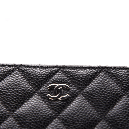 Chanel Caviar Quilted Zip Coin Purse Black 13 of 14