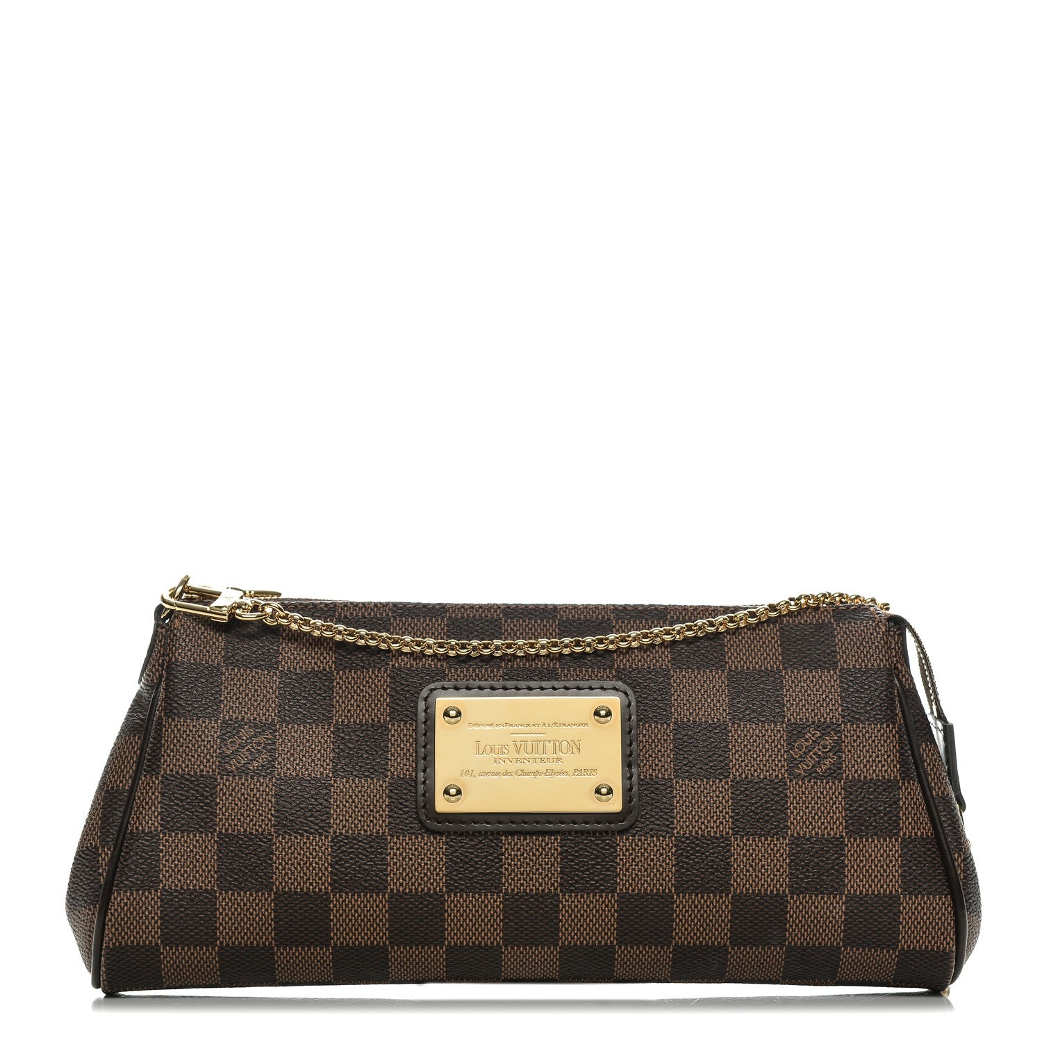 Louis Vuitton Damier Ebene Eva Clutch 1 of 6