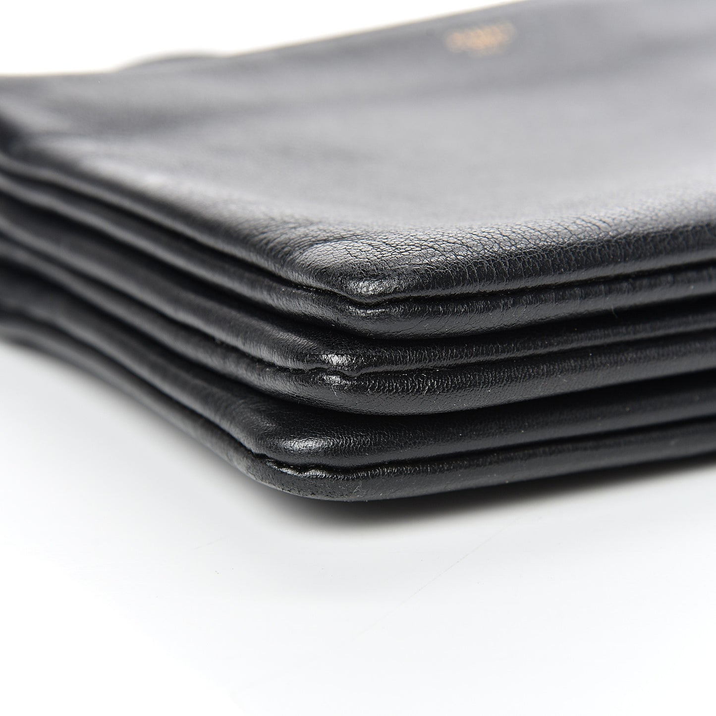 Lambskin Small Trio Crossbody Bag Black