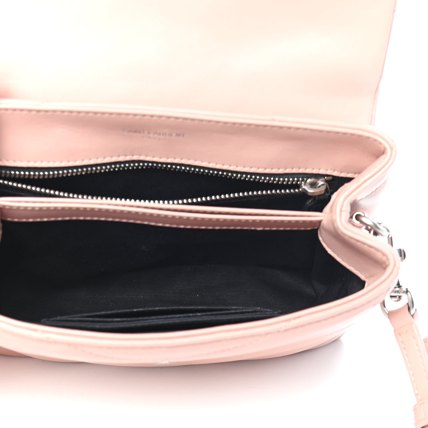Saint Laurent Calfskin Y Quilted Monogram Toy Loulou Chain Satchel Pale Pink 5 of 9